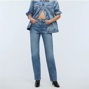 Madewell The‎ '90s Straight Jeans in Rondell Wash Crease Edition 27